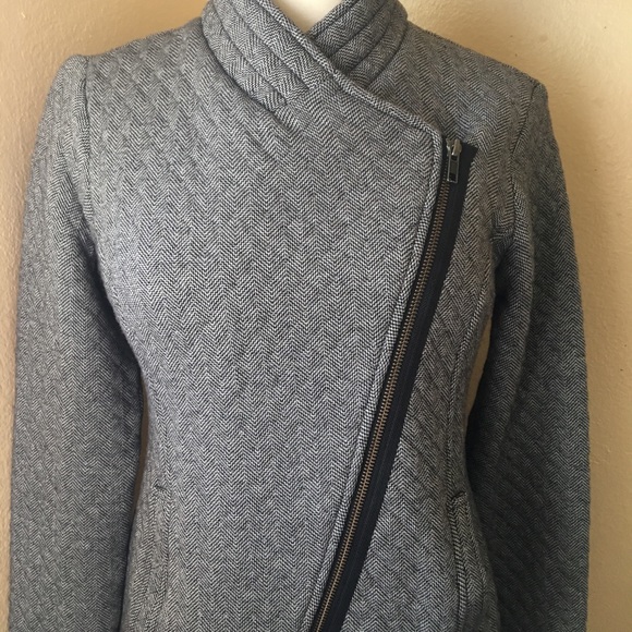 Cabi #3025Herringbone Moto Jacket X-Small - Picture 4 of 8